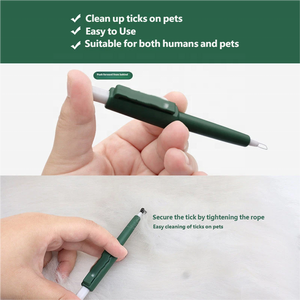 Stylo anti-tiques portable en plastique pour chiens et chats, soin quotidien, outil léger de capture d'insectes avec utilisation facile - Product Image 4