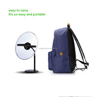 Portable 30CM 3D hologramme LED ventilateur publicité affichage équipement holographique de bureau pour magasin d'alimentation, centre commercial salon commercial