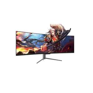 Freesync จอภาพสำหรับเล่นเกม QLED <span class=keywords><strong>Oled</strong></span> <span class=keywords><strong>4K</strong></span>,จอคอมพิวเตอร์แบบโค้ง49นิ้ว HDR 5K DQHD 5120X1440 <span class=keywords><strong>120HZ</strong></span> 144HZ - Product Image 2