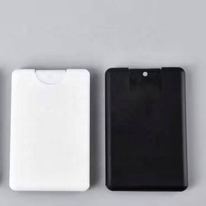 Wholesale 20 ml White Black Transparent <b>Plastic</b> Credit Card Flat <b>Pocket</b> Perfume Spray Bottle - Product Image 1