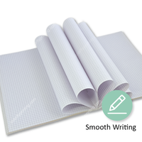 Cuaderno de Tapa Blanda Azul Sólido, Cuaderno de Papel con Impresión Personalizada, Cosido con Hilo, Libreta de Ejercicios para Oficina, Escuela o Diario