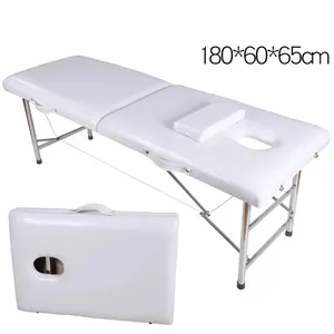 Hot Sales VSPT Cheap Price Modern Adjustable Spa Beauty Salon Lash Facial Massage Table Stainless Steel Foldable Massage Bed