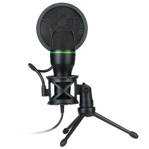Microphone de jeu capacitif RGB à modèle privé, pour <span class=keywords><strong>enregistrement</strong></span> sur ordinateur, diffusion en direct, réduction du bruit, microphone filaire - Product Image 6