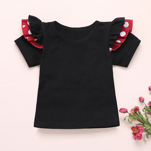 Abbigliamento Estivo per Bambine: Set 3 Pezzi con Gonna a Pois Rossa e Bianca con Bretelle - Product Image 3