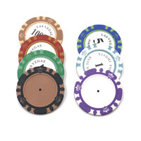 Marqueur de balle de golf personnalisé avec logo, type jeton de poker, vierge