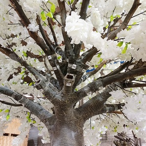 4 Mét Trắng Trang Trí Đám Cưới Nhân Tạo Hoa Anh Đào Cây Vải Lụa Hoa Cây - Product Image 2