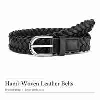 Ceinture tressée avec boucle à ardillon métallique pour femme, multicolore, vente en gros, fournisseur OEM ODM