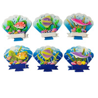 Aimant de réfrigérateur Aruba mdf avec logo personnalisé plage tropicale artisanat en résine souvenir touristique aimant de réfrigérateur tortue 3D de haute qualité