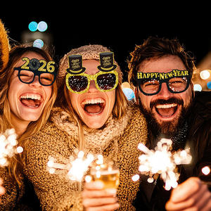 2026 lunettes joyeux nouvel an lunettes drôle papier lunettes lunettes pour nouvel an fête fournitures joyeux nouvel an décorations - Product Image 4