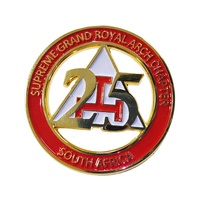 Vente en gros de badges maçonniques personnalisés en métal, badges maçonniques