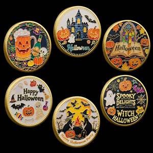 Nueva Moneda Conmemorativa Internacional <span class=keywords><strong>de</strong></span> la Casa <span class=keywords><strong>de</strong></span> las Brujas, Moneda <span class=keywords><strong>de</strong></span> Aleación <span class=keywords><strong>de</strong></span> Halloween, Artículo Coleccionable <span class=keywords><strong>de</strong></span> Arte, Moneda <span class=keywords><strong>de</strong></span> Regalo - Product Image 1