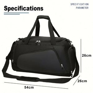 Custom logo Waterproof Duffel Bag High Quality Oxford Gym Bag With Shoes Compartment Promotional Travel Luggage Bag with logo - Product Image 3