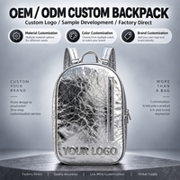 Nouveau Sac à Dos Homme en PU Style Vintage Tendance 2026, Luxe, Haute Qualité, Protection RFID, Fermeture Éclair, Sacs de Voyage, Prise en Charge OEM/ODM