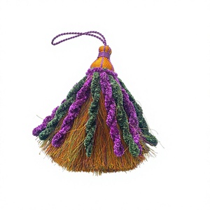 Al por mayor: Borlas decorativas DIY hechas a mano - Color y tamaño personalizables, borlas metálicas para llaves, decorativas para cortinas, prendas de vestir y textiles del hogar. - Product Image 1
