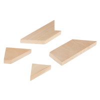 Mainan Puzzle Bentuk T Kayu Beech Mainan Asah Otak Permainan Keluarga Gaya Tangram untuk Anak-anak Hadiah Anak-anak