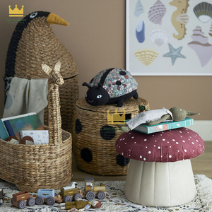 New Design Cute Penguin <b>Storage</b> Basket Eco-friendly Seagrass Basket for <b>Kids</b> Room Decoration for <b>Kid</b> Room Organization - Product Image 3