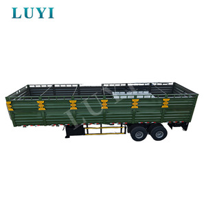 Semi-remorque à plateau à 2 essieux LUYI, semi-remorque robuste pour le <span class=keywords><strong>transport</strong></span> de marchandises en vrac dans le désert du Moyen-Orient - Product Image 2