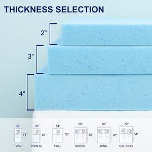 Recentemente vendita calda flessibile e traspirante Memory Foam Topper materasso per il supporto del corpo - Product Image 5