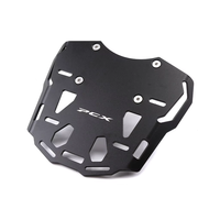 Support de porte-bagages PCX150 en alliage d'aluminium noir et argent pour moto – Support de montage pour amélioration du porte-bagages