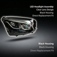 Ampoules de phares LED automobiles, projecteur de lumière automobile pour Mercedes Benz GLC 253 2015-2018 LED OE A2539060901 A2539061001