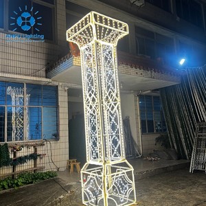 Sculpture lumineuse en <span class=keywords><strong>colonne</strong></span> LED Anpu Lighting, éclairage d'arche, indice de protection IP65, blanc chaud, élégant, décoration de paysage extérieur pour les événements commerciaux - Product Image 3