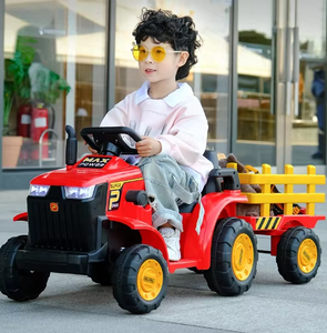 Trattore Elettrico Cavalcabile per Bambini 12V con Telecomando, Quattro Ruote, 2 Posti, Giocattolo di Tendenza - Product Image 1