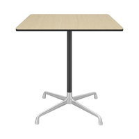 Table d'extérieur légère en alliage d'aluminium avec plateau HPL, table de restaurant commerciale en gros.