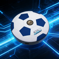 Nouvelle batterie externe en cuir sur le thème du football 10000mAh 38.5W à charge rapide avec interface Type-C grande capacité pour gyroscope anti-stress