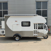 Camping-car de luxe à 3 roues hors route camping-car caravane camping-car remorque nouvelle maison mobile pour les voyages en plein air avec réfrigérateur et équipement de camping