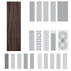 สำหรับ kasaro แผ่นไม้ลามิเนตพื้นผิวไม้แบบ3D ทันสมัยแผ่นไม้อัดโพลีเอสเตอร์ดีไซน์ไฟเบอร์ตกแต่งยิมอะคูสติก - Product Image 4