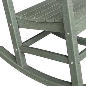 Adirondack เก้าอี้โยกลายกบออกแบบได้ตามต้องการพลาสติก HDPE ที่ทันสมัยสำหรับลานกลางแจ้งสวนชายหาดพักผ่อนและใช้ในห้องนอน - Product Image 4