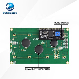 支持IIC/I2C接口 SJXD2004A-IIC STN蓝色负显COB <span class=keywords><strong>LCM</strong></span>显示模块 工业级液晶屏 20*<span class=keywords><strong>4</strong></span>点阵 - Product Image 2
