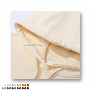 Sweats à capuche unisexes en coton et polyester, personnalisés avec logo imprimé, décontractés, de luxe, en tissu éponge, broderie en gros, poids lourd, unis, pour hommes - Product Image 1