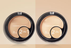تخفيضات كبيرة 2 في 1 كريم مدمج بتغطية كاملة كريم الأساس وخافي العيوب يدوم لبشرة مثالية لون البشرة الداكنة - Product Image 4