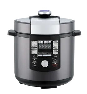 Fogão elétrico para cozinha 5l 5qt, aparelho de cozinha doméstico, sistema de proteção de segurança para cozimento multiuso, pote interno de aço inoxidável