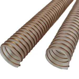 Heat resistant food grade Reinforced suction pu flexible air vacuum hoses