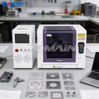 Machine de découpe laser à fibre CNC compacte et économique 4040 800W 1200W 1500W pour tôles métalliques et acier, idéale pour les petites entreprises