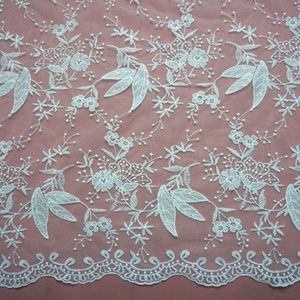<strong>Cheap</strong> White Wedding <strong>Lace</strong> <strong>Fabric</strong> Embroidered Bridal Accessory LT20701 - Product Image 1