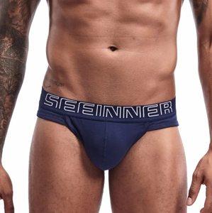Cintura personalizzata <span class=keywords><strong>mutande</strong></span> da <span class=keywords><strong>uomo</strong></span> <span class=keywords><strong>bianche</strong></span> bauli da <span class=keywords><strong>uomo</strong></span> in cotone slip da <span class=keywords><strong>uomo</strong></span> biancheria intima Sexy breve - Product Image 2