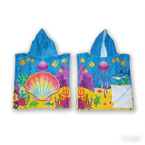 Serviette à capuche pour enfants personnalisée, poncho de bain doux, super absorbant et à séchage rapide, nom et logo personnalisés disponibles - Product Image 4