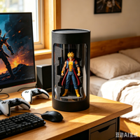 Cilindro de Cartón Redondo con Ventana Transparente para Figuras de Anime Premium con Logotipo Personalizado