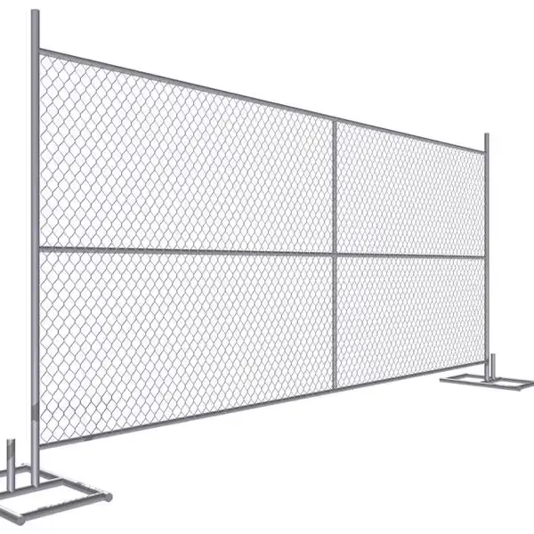 wholesale american cheap hot dipped galvanized portable event construction temporary chain link fence