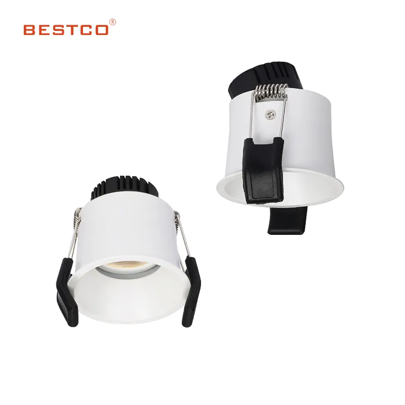 Downlight da soffitto per Hotel ufficio interno 4.5W 9W corpo in alluminio da incasso pannocchia LED LED