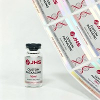 Etiquetas Personalizadas para Péptidos Glp1 de 2 mg, 5 mg, 10 mg, 15 mg, 30 mg, Botellas de 3 ml, 5 ml, 10 ml, Etiquetas para Viales de Péptidos, Etiquetas para Péptidos con Logotipo