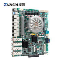Pfsense Network Appliance Firewall 1U Servidor Montaje en rack LGA 1151 Placa base DDR4 4 * SFP H110 C236 6Nic Placa base industrial