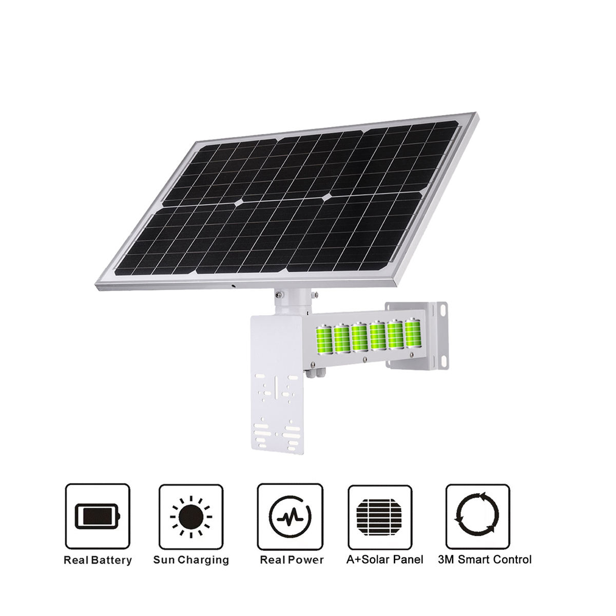 LS VISION Outdoor Security Camera - Reliable 40W Solar Power