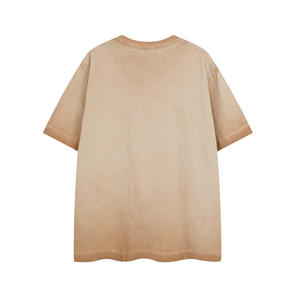 Wholesale High Quality Summer New Vintage Streetwear Heavyweight <b>Washed</b> Colorful Print Short Sleeve T-Shirt for <b>Men</b> - Product Image 5