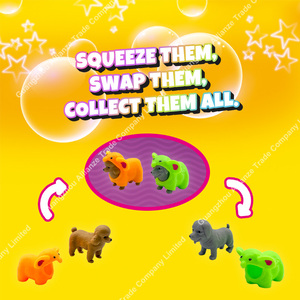 Juguete elástico antiestrés, juguete de simulación, lindo tiburón, unicornio, elefante, ropa de animales, disfraz de fiesta, juguete de apretar de perro Kawaii - Product Image 6