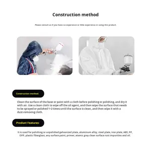 Dégraissant nettoyant pour surfaces automobiles en acrylique AOAO en gros, solution de préparation de <span class=keywords><strong>peinture</strong></span>, solvant, essuyage des panneaux de <span class=keywords><strong>carrosserie</strong></span>, approvisionnement en vrac - Product Image 4