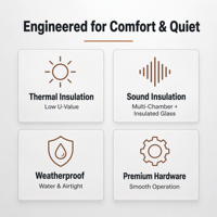 Fenêtres en bois recouvertes d'aluminium, triple vitrage, verre trempé isolant, insonorisation, isolation thermique, certifiées CE pour appartement